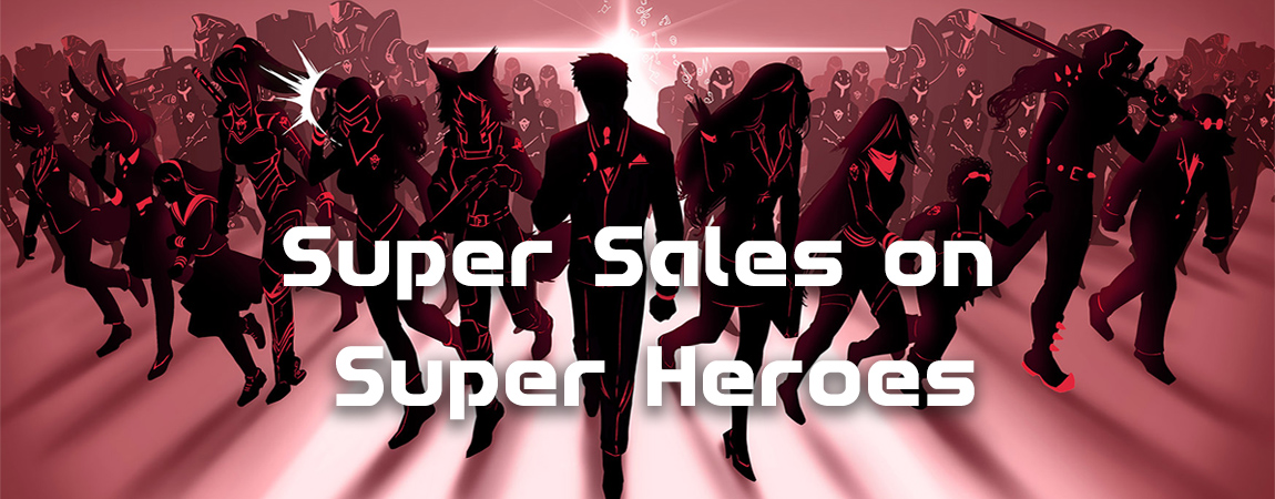 Super Sales on Super Heroes Slider